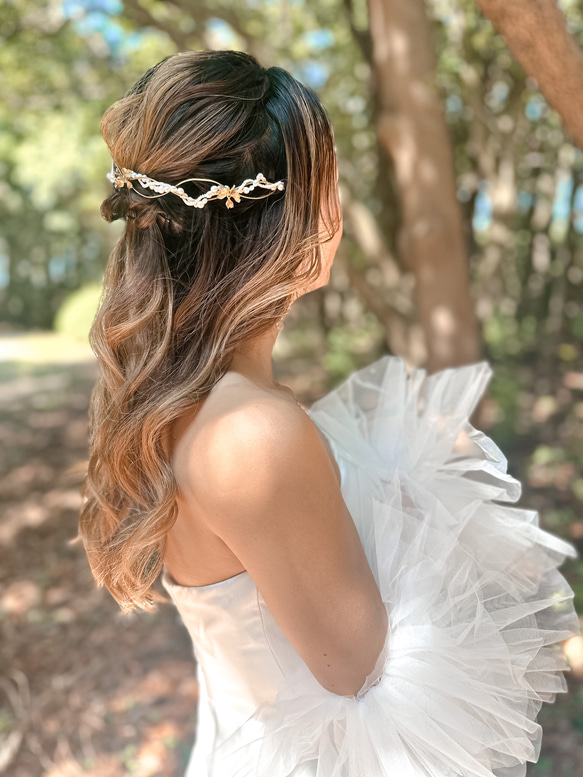 ブライダルアクセサリー ヘッドドレス citron ゆめ様専用】ブライダル