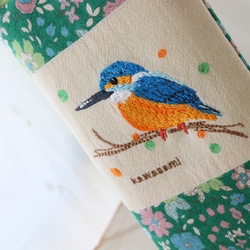 赤ずきんとオオカミ 刺繍ぺたんこミニポーチ ポーチ maru_miki 通販