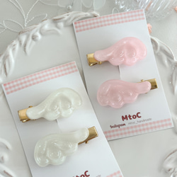 ♡マーガレット　ベビーキッズヘアクリップ　ヘアゴム　ヘアピン  ハンドメイド BABY＆お花のヘアクリップ 】ベビー キッズ ヘアピン かわいい