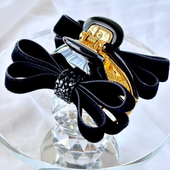 ベロアリボンバナナクリップ バナナクリップ 木馬ベルベットリボン