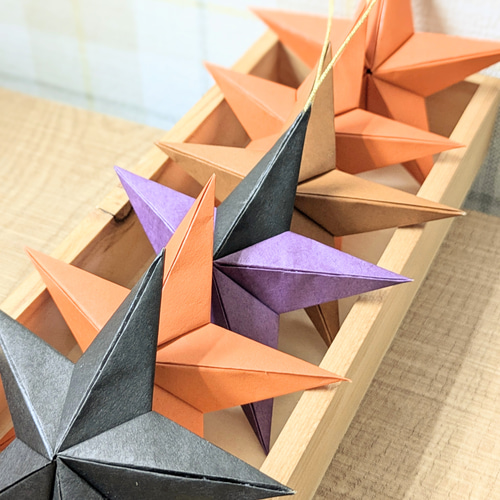受注制作】立体星 カラフル M 3個セット その他インテリア雑貨 rinro