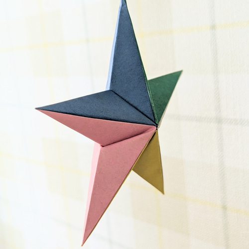 受注制作】立体星 カラフル M 3個セット その他インテリア雑貨 rinro