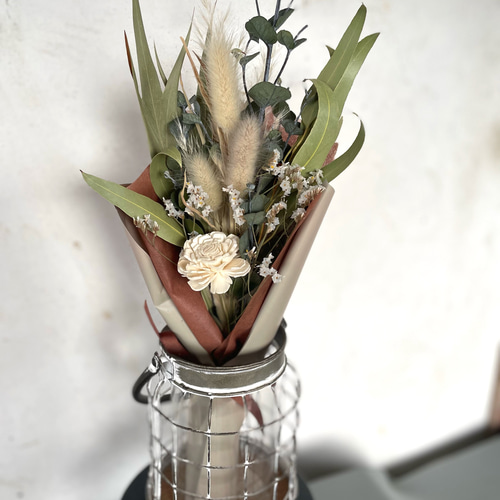 ご予約　秋のドライフラワースワッグ　⑧ ご予約 秋のドライフラワースワッグ ⑧ ドライフラワーのスワッグご