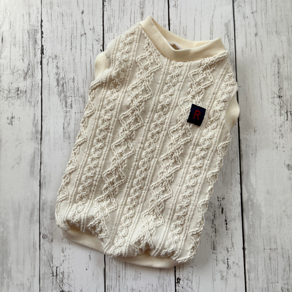 アランニット風タンク みほん アランニット風タンク みほん