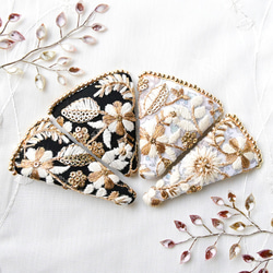キラキラ⭐️　あんぱん＆インド刺繍リボンポーチ インド刺繍リボン ポーチ ［M］ ポーチ Jewelino 通販 16728801