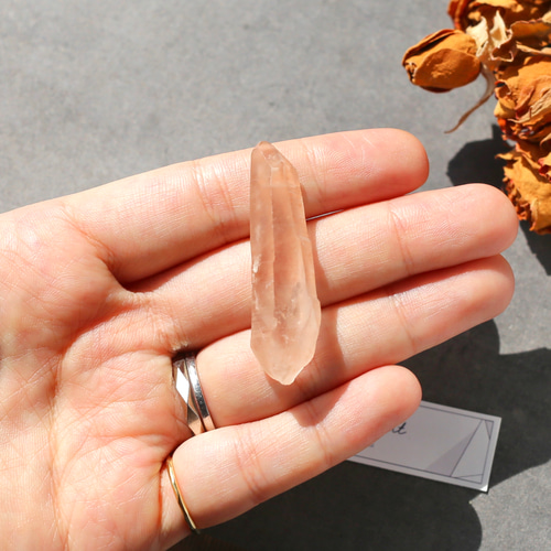 ピンクレムリアンシード クリスタル 水晶 鉱物 原石 希少
