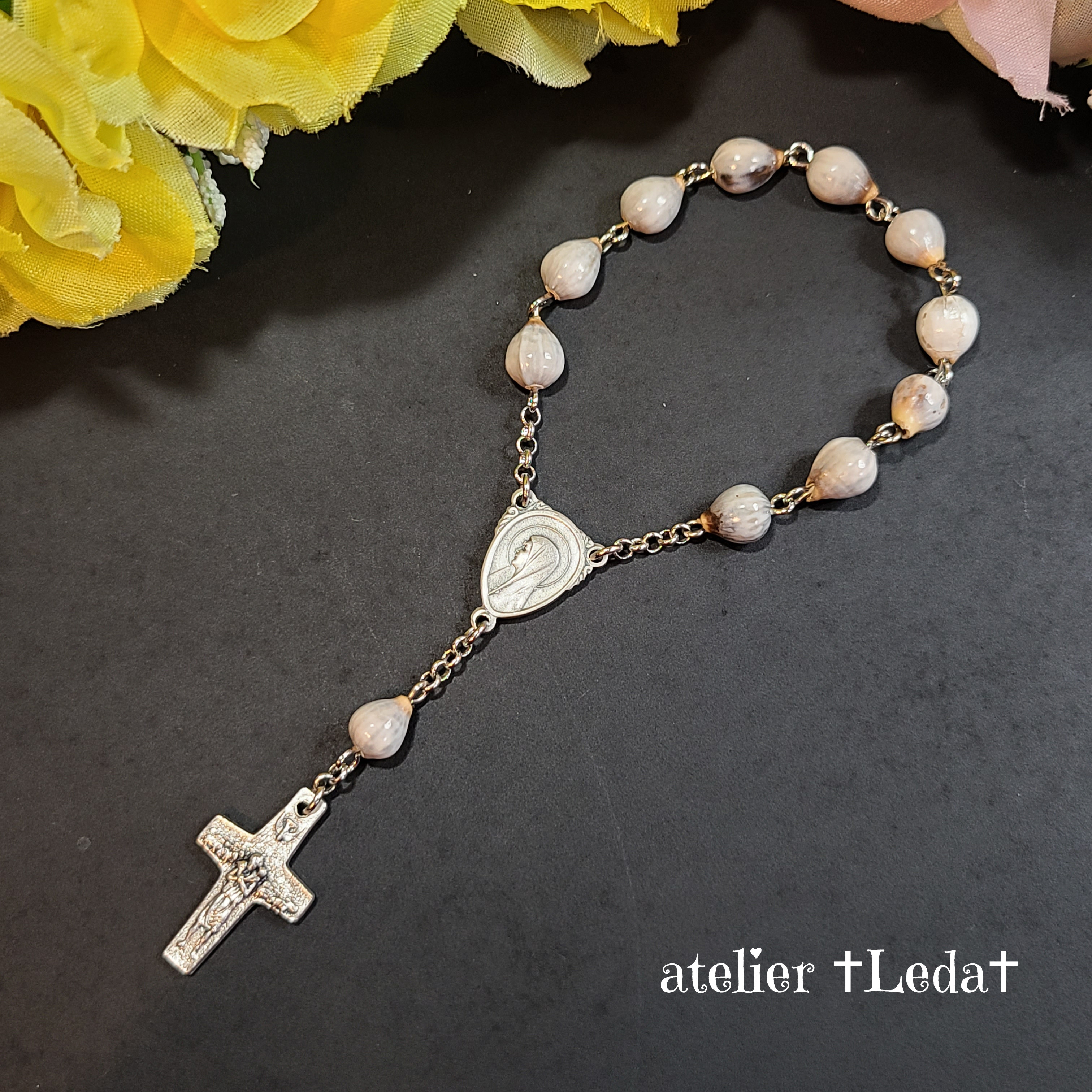 ☆ヨブの涙 ロザリオ☆Job's Tears Rosary マザー・テレサ ☆ヨブの涙 ロザリオ☆Job's Tears Rosary マザー・テレサの