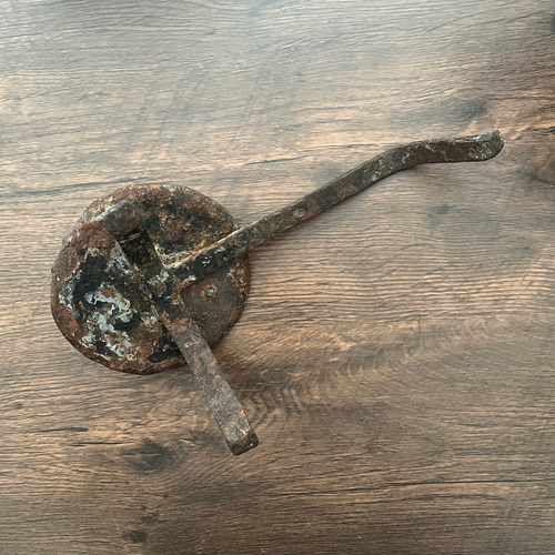 明治時代　鉄製　燭台　高さ可変　オブジェ　骨董品　アンティーク 鉄製 燭台 手燭 アンティーク ヴィンテージ キャンドル・キャンドル