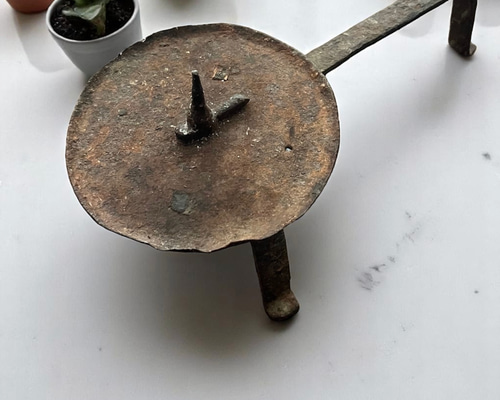 鉄製 燭台 手燭 アンティーク ヴィンテージ キャンドル・キャンドル