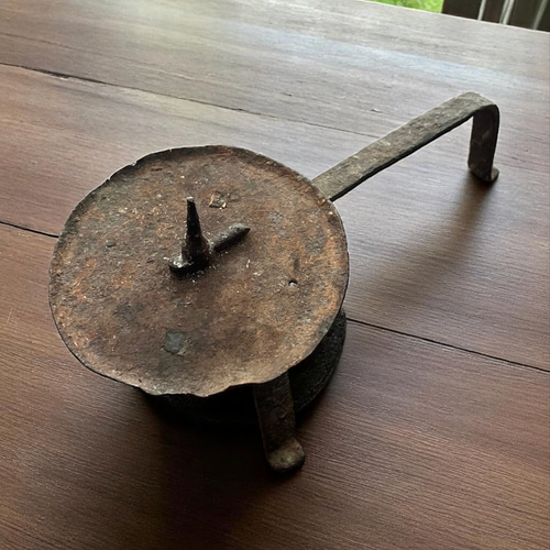 鉄製 燭台 手燭 アンティーク ヴィンテージ キャンドル・キャンドル