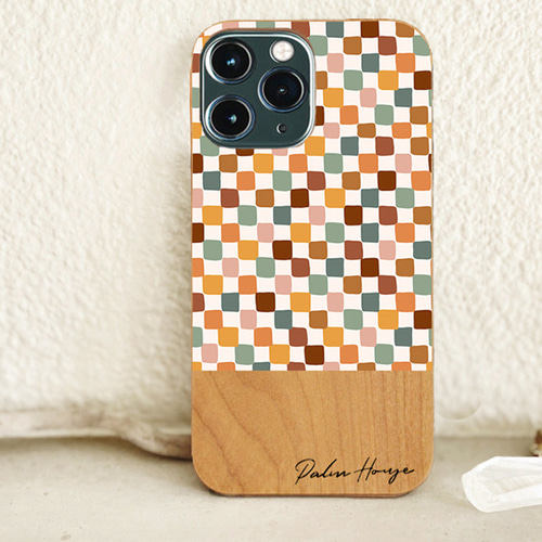 familiar スマートフォンカバー チェック柄 日常 に溶け込む 上質 な チェック柄 タータン チェック スマホケース