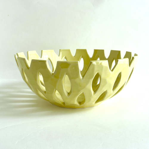 織部フルーツボウル1988 フルーツボウル 菓子鉢（レモンイエロー）Fruits bowl (lemon