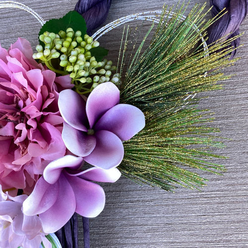 数量限定／サロン・お教室にオススメ【お正月】プルメリアとピオニーの