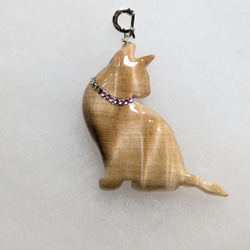 木製 ペンダントトップ （ ねこ ） ペンダントトップ みーちゃん