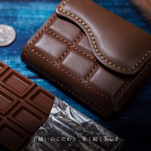 melty-チョコのミニ財布（キーリング付） 二つ折り財布 しろくま