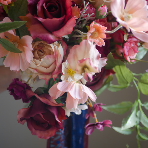 秋ブーケ 冬ブーケ ウェディングブーケ 前撮りブーケ 造花ブーケ