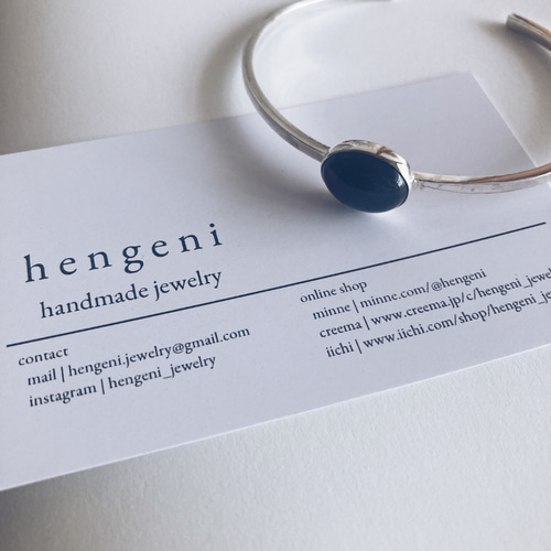 black opal bangle【silver925】シルバーバングル メンズ