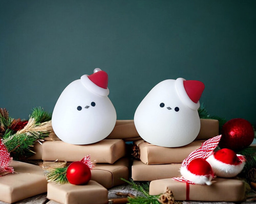 ♡やっと逢えたねサンタうささん♡シーグラスアート クリスマスツリー シマエナガ ♡やっと逢えたねサンタうささん♡シーグラスアート クリスマス