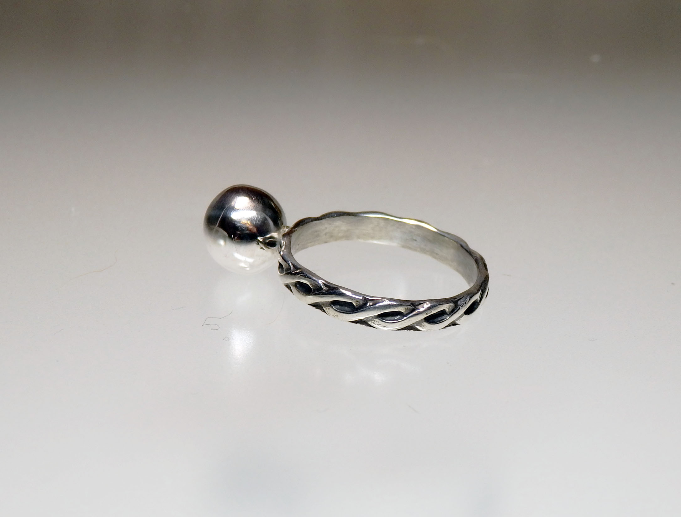 Silver Ball Ring   #12 7,056円