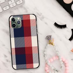 チェック スマホケース グーグルピクセル アクオス アローズ  あいふぉん スマホカバー 樹脂 2枚目の画像