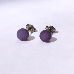 パープルアゲートピアス パープルアゲート シルバー ピアス（1960-70's Purple Agate