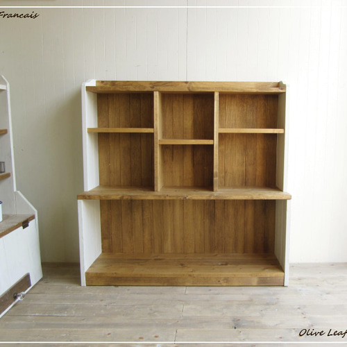 サイズ、デザインオーダー可！○デザインラックW78○シャビーブラウン