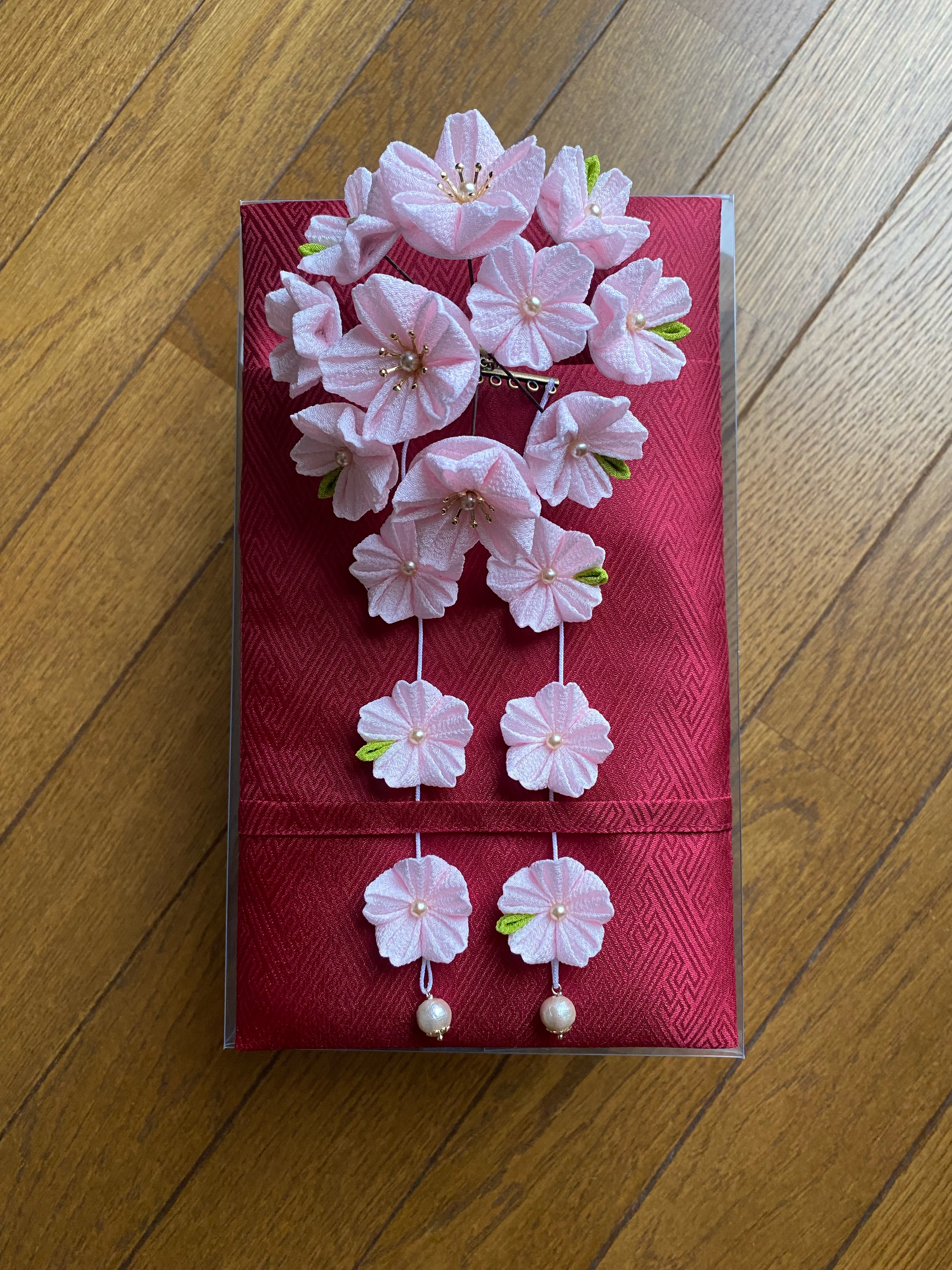 【オーダー】つまみ細工　髪飾り　桜　結婚式　成人式　卒業式