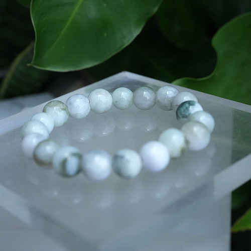 いろんな顔☆ミャンマー産☆本翡翠☆ブレスレット 1717 ブレスレット