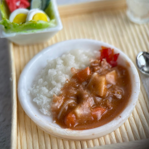 ミニチュアフード カレーライスセット ミニチュアフード カレーライスセット その他置物 星空キッチン