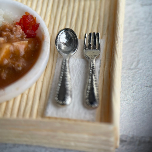 ミニチュアフード カレーライスセット ミニチュアフード カレーライスセット その他置物 星空キッチン