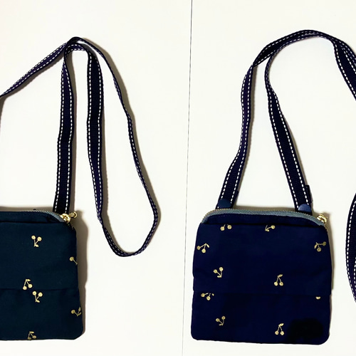 痛くない移動ポケット ファスナー&ティッシュポケット ショルダー紐