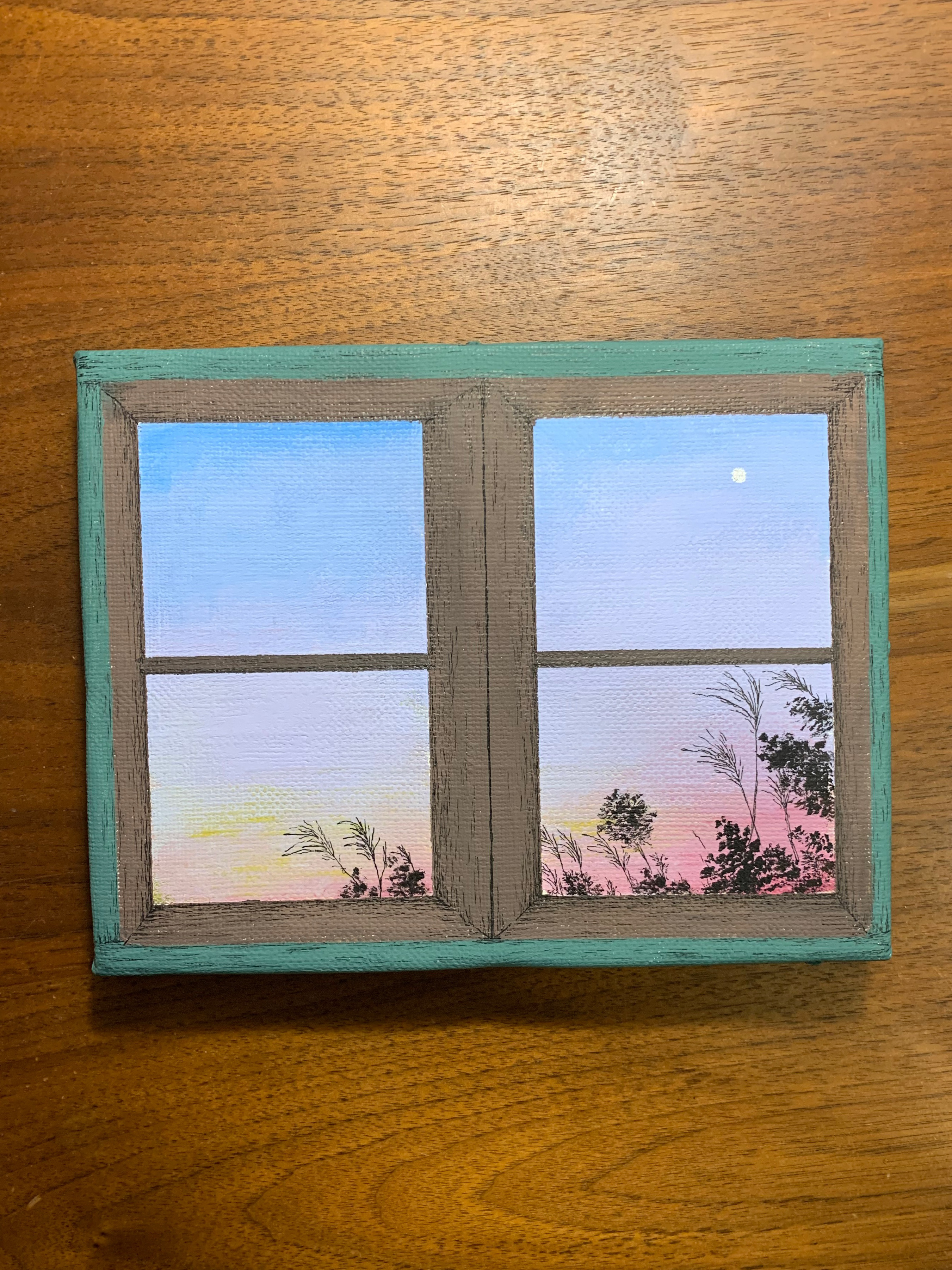絵画 。壁掛け絵☆【そよ風が吹いてきて、窓の前の花がきれいでグラスがきれいだ】 絵画 。壁掛け絵☆【そよ風が吹いてきて、窓の前の花がきれいでグラスがきれいだ】