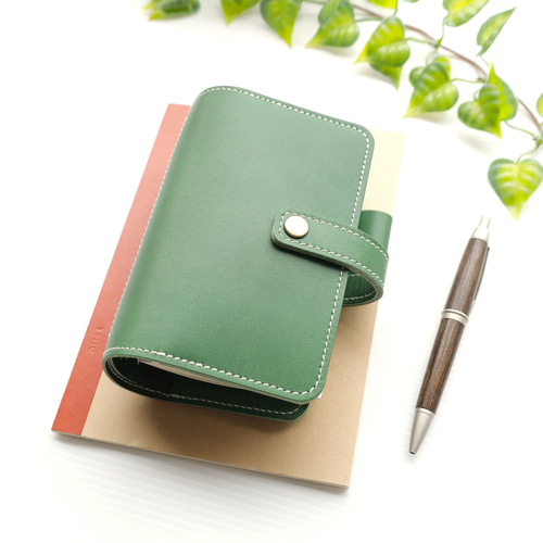 自分らしさを彩る～ ✻ ミニ6 ✻ 牛革 ベルト式 ミニ6穴システム手帳