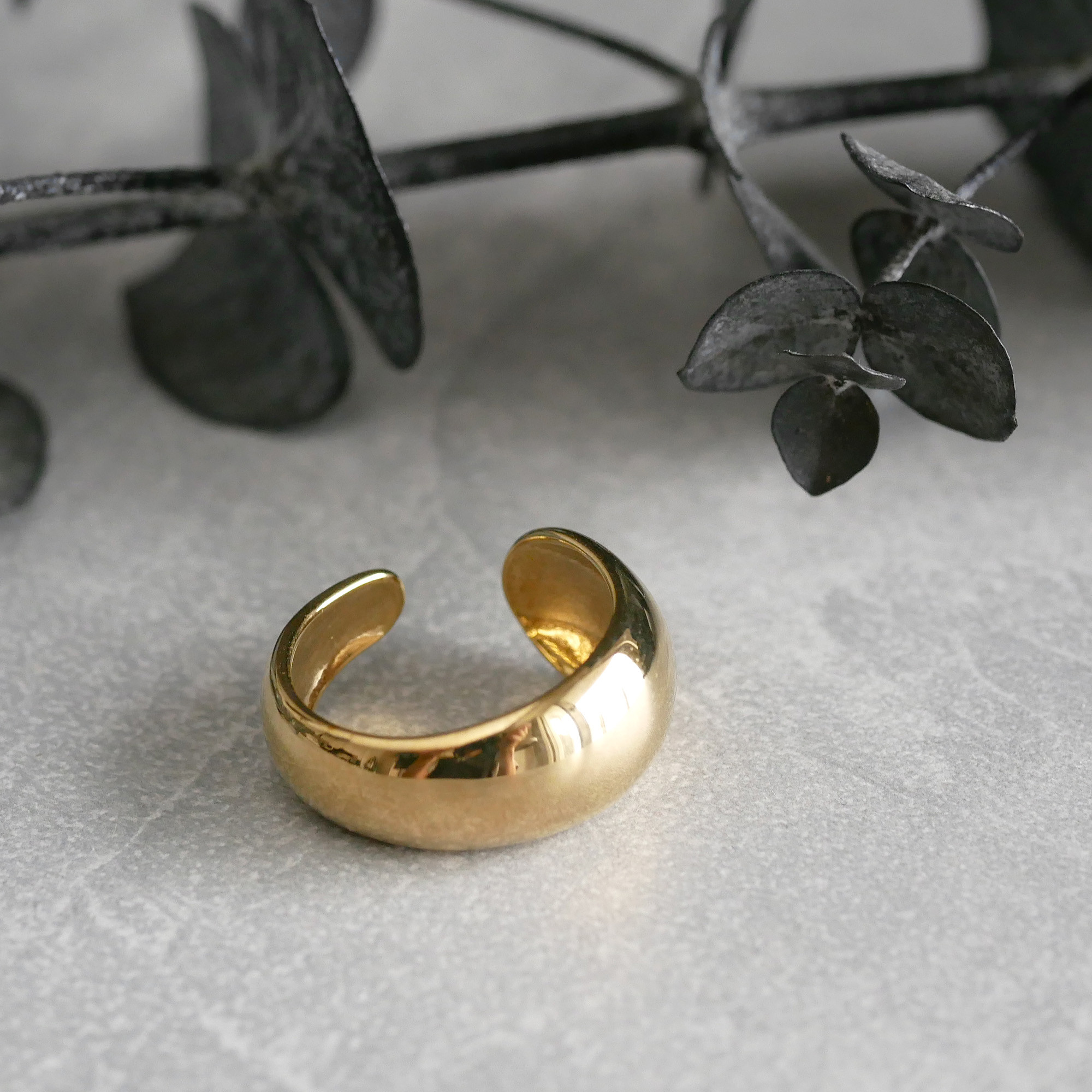 【再販・サイズ調整可】プランプリング / brass　R076