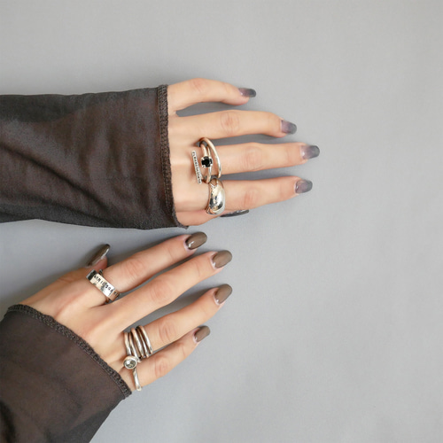 再販・送料無料・サイズ調整可】プランプリング / silver R076 指輪