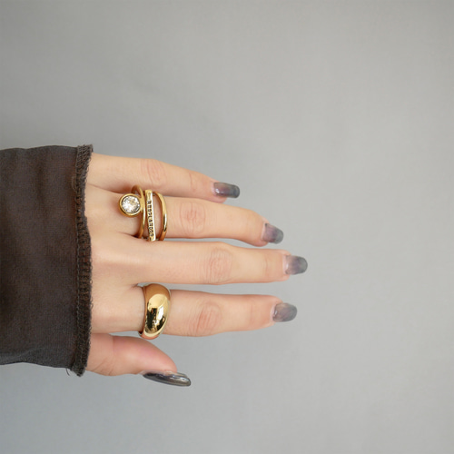 再販・送料無料・サイズ調整可】プランプリング / silver R076 指輪