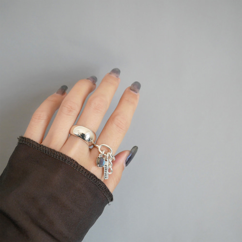 再販・送料無料・サイズ調整可】プランプリング / silver R076 指輪