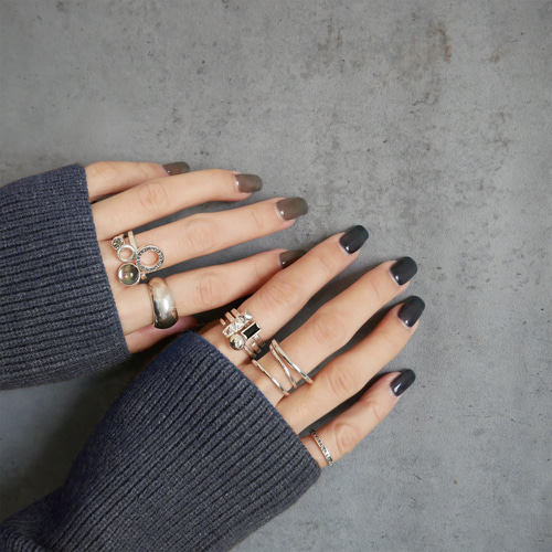 再販・送料無料・サイズ調整可】プランプリング / silver R076 指輪