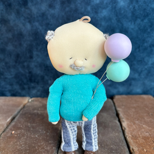 18 風船おじさん（水色セーター） その他アクセサリー とおまる