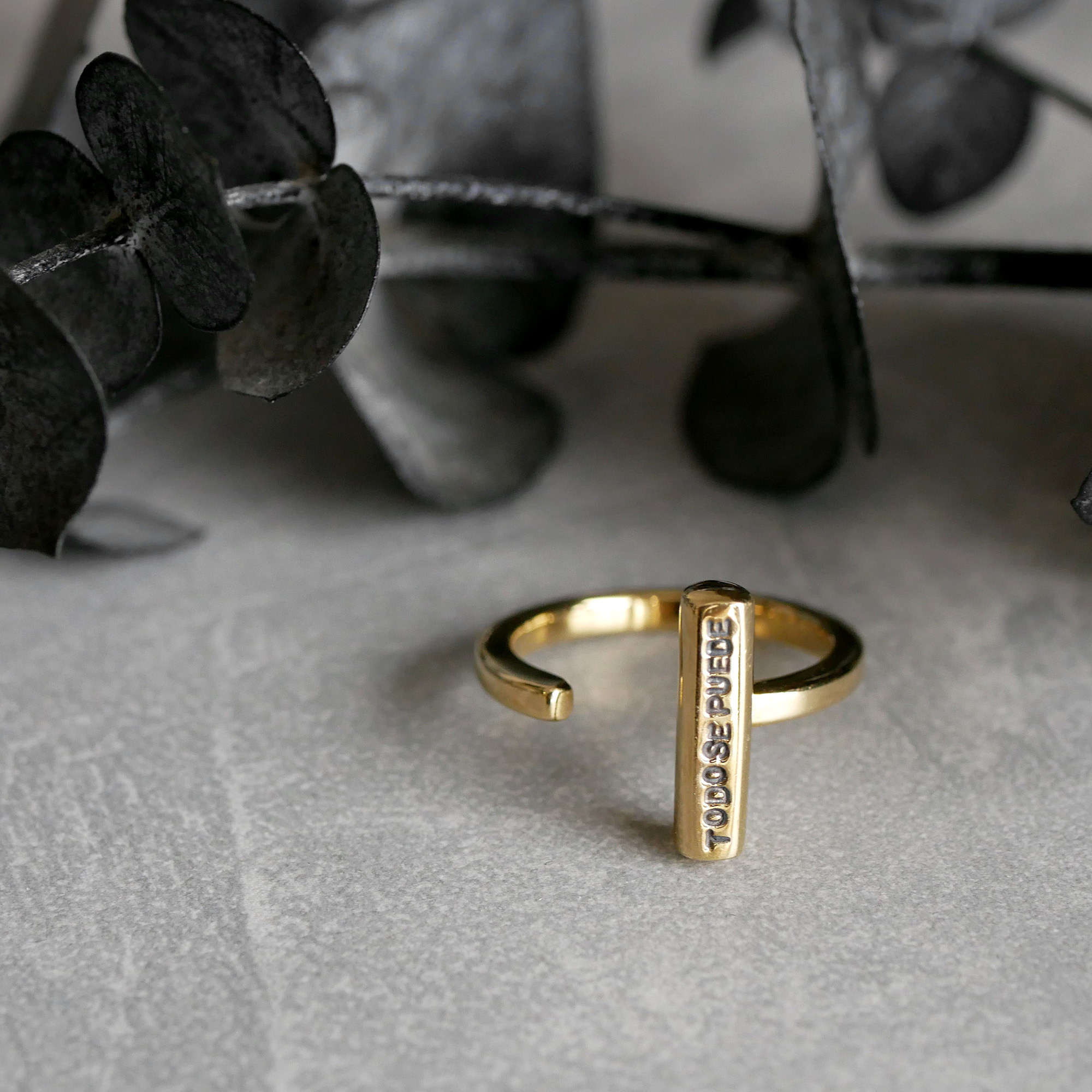 【サイズ調整可】ブランチフォークリング / brass　R073