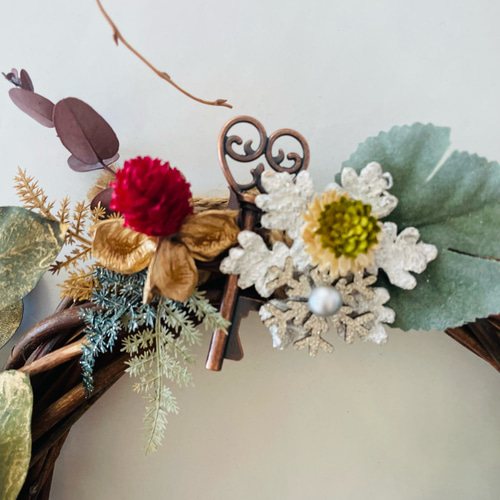 大人気作品再販✴︎送料無料◎深い森のクリスマスリース✴︎お正月飾り