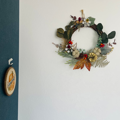 大人気作品再販✴︎送料無料◎深い森のクリスマスリース✴︎お正月飾り