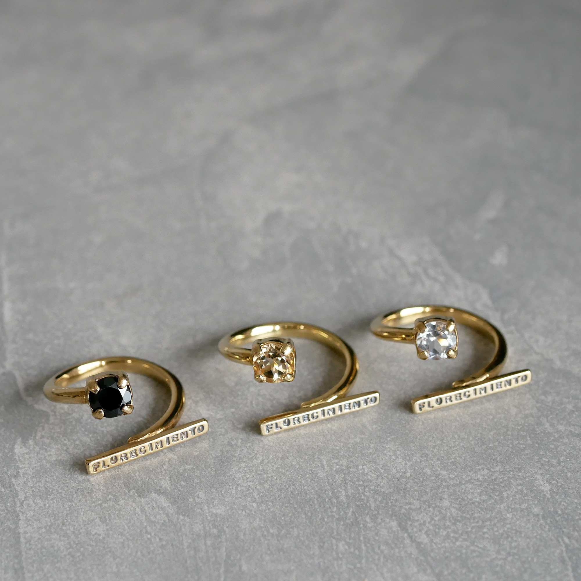 【再販・サイズ調整可】FLソリティアリング / brass　R074