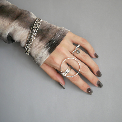 再販・サイズ調整可】FLソリティアリング / brass R074 指輪・リング