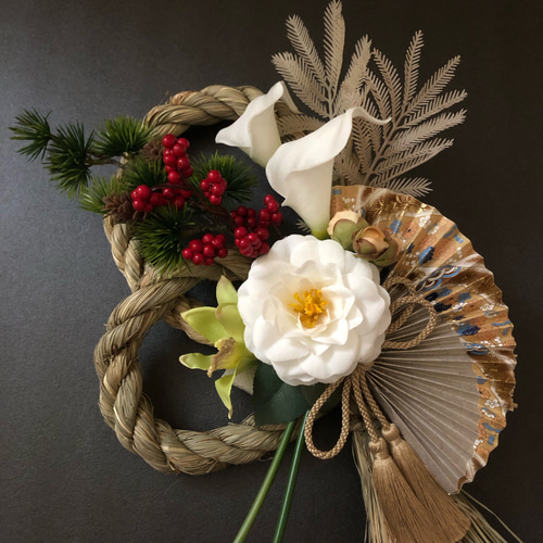 お正月しめ縄 しめ飾り＊ハンドメイド お正月ハンドメイド2025】 しめ縄 しめ飾り お正月飾り 新作 早割