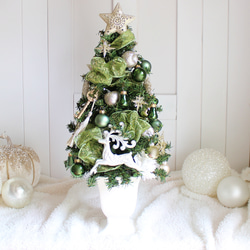 Creema限定】キラキラ煌めく華やかグリーンのクリスマスツリー