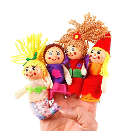 指人形 4点セット 絵本の読み聞かせ おもちゃ パペット 操り人形