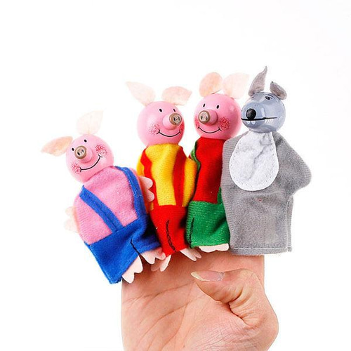 指人形 4点セット 絵本の読み聞かせ おもちゃ パペット 操り人形