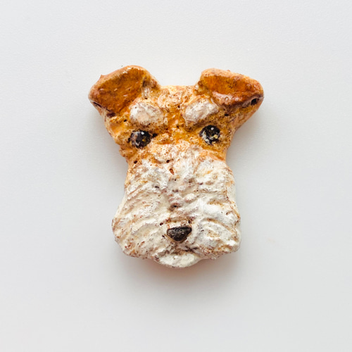 モールアート☆ワイヤーフォックステリア ワイヤーフォックステリアブローチ（Dog brooch） ブローチ かりた