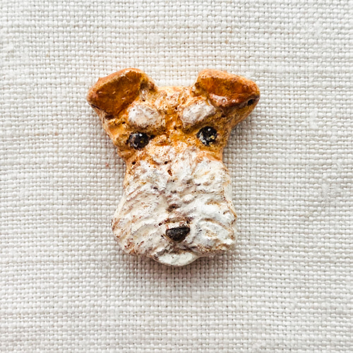ワイヤーフォックステリアブローチ（Dog brooch） ブローチ かりた